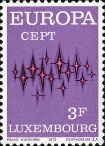 "Communications" (3 Fr. Background rose violet)