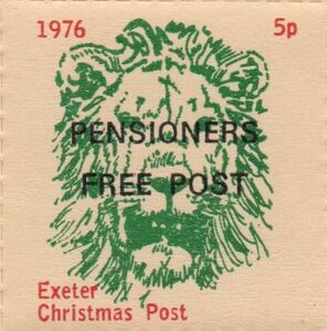 Lion "Pensioners Free Post"