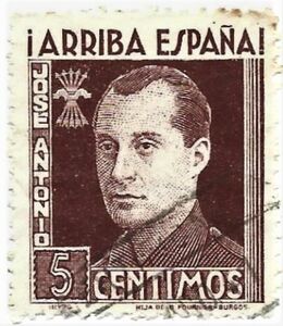 Bélyeg Arriba España Jose Antonio (Spanyolország polgárháború