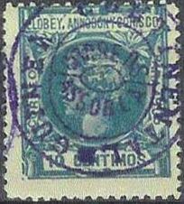 Alfonso XIII - overprinted GUINEA CONTINENTAL in violet