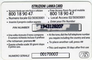 Lanka Card (green)
