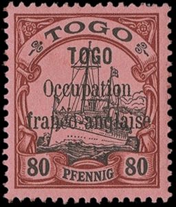 overprint on Imperial yacht "Hohenzollern"