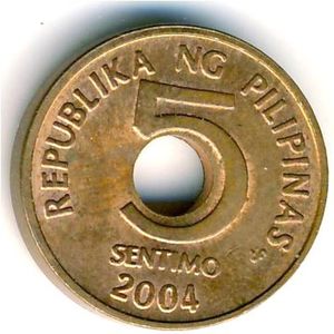 Coin: 5 Sentimos (Philippines(1946~Today - Republic of the Philippines ...