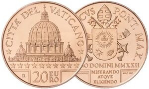 20 Euro (Art and Faith - Saint Peter’s Basilica)