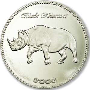 25 Shillings (Black Rhinoceros)