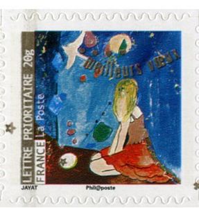 Kneeling Woman Watching Stars