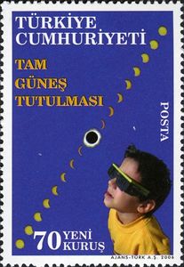 Young Boy Observing Eclipse