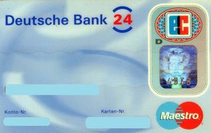 Bank Card: Deutsche Bank 24 - ec 02 (Deutsche Bank, Germany, Federal ...