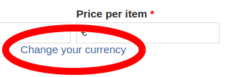 Change your currency