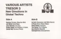 Various: Tresor 3 (New Directions In Global Techno)