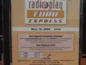 Various: Radioplay - Euro Express - 774U - May 16, 2008