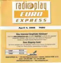 Various: Radioplay - Euro Express - 768U - April 4. 2008