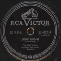 The Bell Sisters With Henri René And His Orchestra: June Night / Bermuda