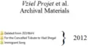 Vziel Projet: Archival Materials