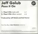 Jeff Golub: Pass It On