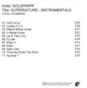 Goldfrapp: Supernature (Instrumentals)