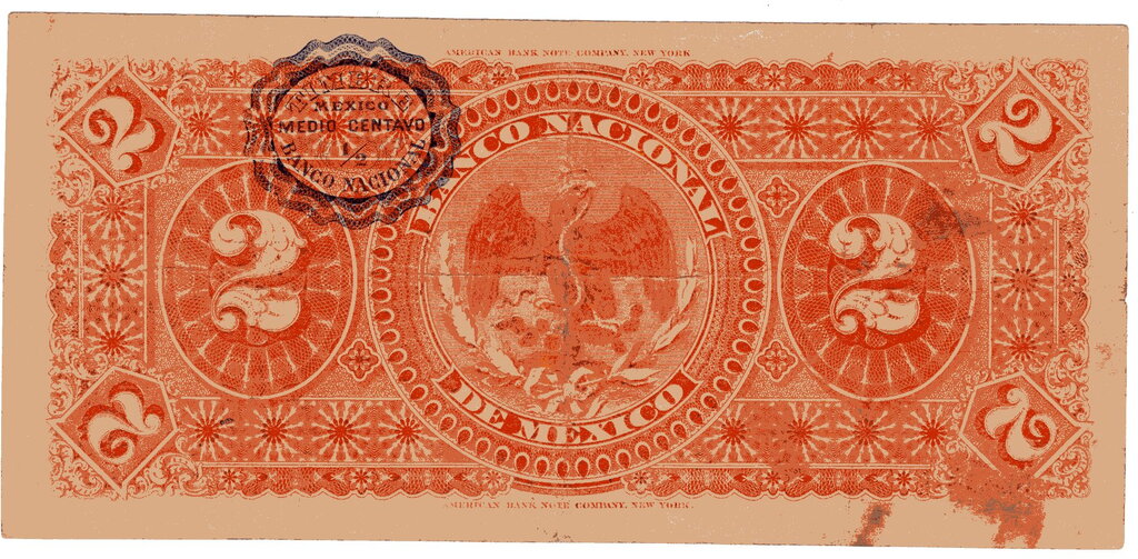 Mexico: 2 Pesos, 1913 : US$ 100.00 from hondurascoins : Banknotes ...