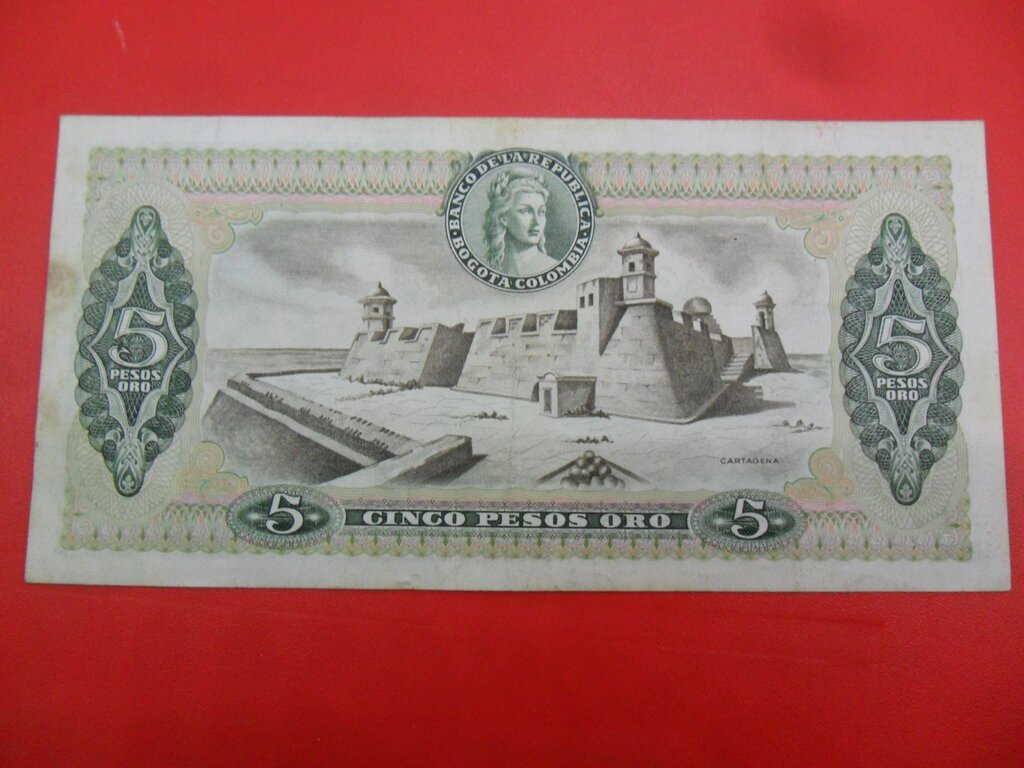 Colombia: 5 Pesos Oro, 1981 : US$ 5.89 from ivanmiljko : Banknotes for ...