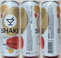 Shake Zero Alcohol Cocktails Sparkling Rose Strawberry