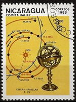 Armillary sphere and 1910 trajectory