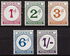 5 items, including: Ghana: Large Centre Numeral, 1958