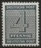 Germany, Soviet Occupation of West Saxony: Numeral, 1946