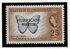 Brit Honduras: Blue Butterfly - Overprinted, 1962