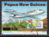 Papua New Guinea: Airliner over holiday village - surcharged, 1995