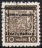 波希米亚和摩拉维亚保护国: Czechoslovakian coat of arms with overprint, 1939