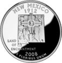 25 Cents / Quarter (New Mexico - Land of Enchantment - Silver edition)