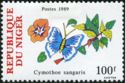 Flowering plants and butterflies - Cymothoe sangaris