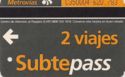 Subtepass (Big) 2 Viajes - Serial C350