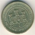 1 Pound (150th Ann. of the first coin of Gibraltar)