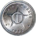 2 Centavos (long edge denticles)