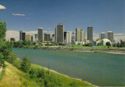 Calgary, Alberta. Looking across the Bow River
