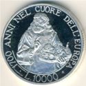 10,000 Lire (1700th anniversary of the Republic)