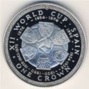 1 Crown (XII Worldcup Football 1982 Spain - Silver edition)