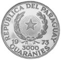 3,000 Guaranies (Munich Olympics - Boxer)