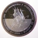 500 Pesos (500th Ann. Disc. & Evang. - landing crew & shipwreck Santa Maria - Platinum edi