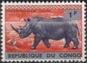 Recuperation - White Rhinoceros overprinted, surcharged