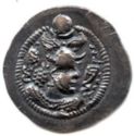 1 Drachm (Sasanian emperor Peroz I) first crown