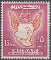 Map of Sudan and Sun