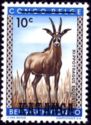 Roan Antelope (Hippotragus equinus) overprinted KATANGA
