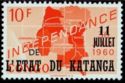 Independence overprinted KATANGA