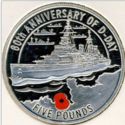 5 Pounds (60th Anniversary of the D-Day Landings - Silver edition)
