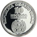 10 Escudos (10th anniversary of Independence - Silver edition)