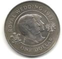 1 Dollar (Wedding of Prince Charles and Lady Diana)