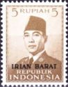 Indonesia stamps overprinted `Irian Barat`