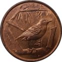 1 Cent (Great Caiman Thrush)