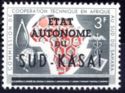 Map of Africa and Symbols (Fr) - Overprinted "... SUD-KASAÏ"